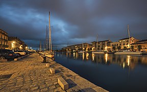 Le quai de la République à Sète. Novembre 2020.