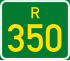Regional route R350 shield