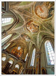 Interiors of the Parish Church of Brixen.