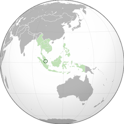 Kahamutang han Singgapura (masirom nga lunghaw) ha ASEAN (lihero nga lunghaw) ngan Asya.