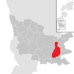 Location within Güssing district