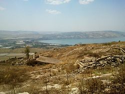 שרידי תאופיק, מבט על הכנרת ועמק הירדן