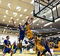 UNBC Timberwolves men's basketball team playing the UBC Okanagan Heat