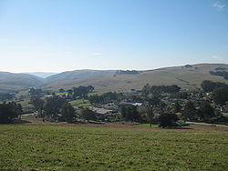 Tomales, viewed from the northeast