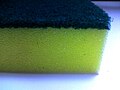 Close up of the artificial sponge