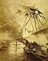 Alien tripod illustration by Alvim Corréa, from the 1906 French edition of H.G. Wells' "War of the Worlds"