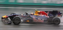 Photo de la Red Bull RB6 de Webber à Sepang