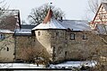 Eingezogener Rundturm der Stadtbefestigung