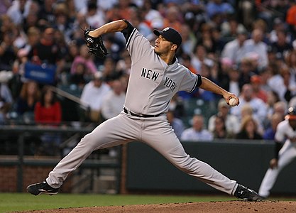 Andy Pettitte, by Keith Allison (edited by Staxringold)