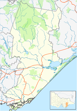 Maffra is located in Shire of Wellington