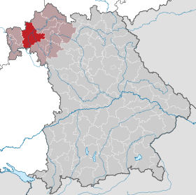 Landkreis Main-Spessarts läge i Bayern