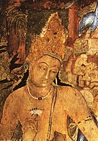 Le Bodhisattva de compassion Padmapani tenant un lotus[106],[108].