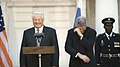 Image 35Boris Yeltsin and Bill Clinton share a laugh in October 1995. (from 1990s)