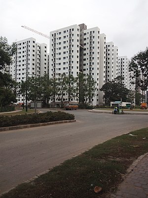 Skyline View of Calcutta Riverside from a Residential Project