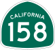 State Route 158 marker