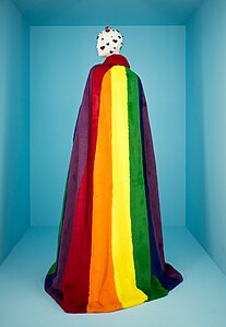 Rainbow cape by Christopher Bailey, by Rhododendrites