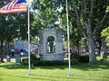 Rear view of monument