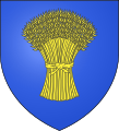 Arms of the Campdavaine branch of the counts of Saint-Pol: a sheaf of oats (Camp d'avaine means field of oats in that family's Picard language [Champ d'avoine in Paris French]).