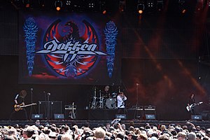 Dokken performing at Wacken Open Air 2018