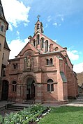 La chapelle, pignon nord-est et avant-corps.