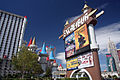 Roadside sign along the Strip