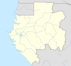 Mouila ubicada en Gabón