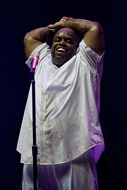 Cee-Lo Green esiintymässä Gnarls Barkleyn kanssa Alankomaissa heinäkuussa 2008.