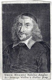 Buste de Hobbes à 58 ans de trois quart, regard scrutateur, lèvres timidement pincées, calotte sur la tête.