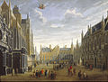 The 'Burg', painted c. 1691-1700 by Jan Baptist van Meunincxhove, with in the background the manor of the Brugse Vrije and the old civil registry.
