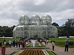 Estufa do Jardim Botânico de Curitiba, a principal atração do bairro.