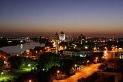 View of Khartoum with Corinthia Hotel and the Blue Nile