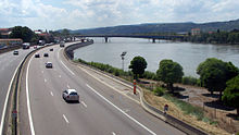 Photographie de l'autoroute A 7 à Valence