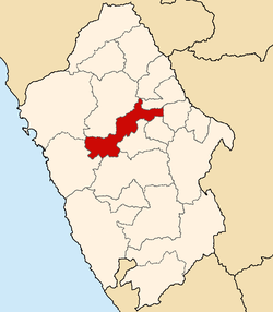 Location of Yungay in the Ancash Region