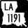 Louisiana Highway 1191 marker