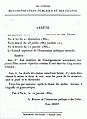 L'arrêté ministériel du 14 janvier 1882.