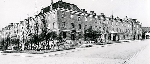 Borgerskapets kasern vid Kaserntorget som man nyttjade 1801-1895.