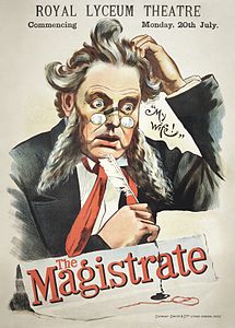 The Magistrate poster, by Clement-Smith & Co. (restored by Adam Cuerden)