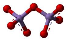 Ball-and-stick model of manganese heptoxide