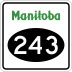 Provincial Road 243 marker