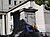 The empty plinth of the equestrian statue of Francisco Franco in Madrid following its removal, March 2005.