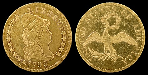 The Turban Head eagle was one of the first gold coins minted under the Coinage Act of 1792.