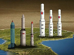 已知的北韓飛彈佈署概略，银河系列运载火箭佈署於北端聲稱作為科學用途，但也可改裝為彈道飛彈。