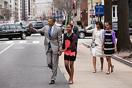 President Barack Obama and family in 2013