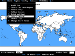 PC Globe 3.0 (emulato su Dosbox per Ubuntu)