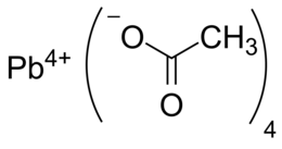 Struttura di Lewis del Tetracetato di piombo