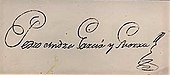 signature de Pedro Andrés Garcia Sobrecasa