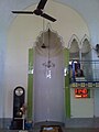 The inner prayer hall with the Mihrab or prayer niche.