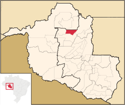 Location in Rondônia state