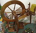 Saxony spinning wheel, part of 2009 "Make Do and Mend" exhibition
