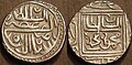 Silver tanka in Perso-Arabic script (Nasiruddin Mahmud Shah I reign)